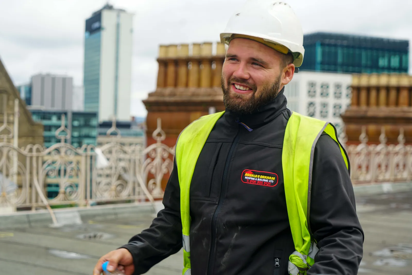 Re-roofing a live Manchester landmark — flat roofing the Midland Hotel. 10