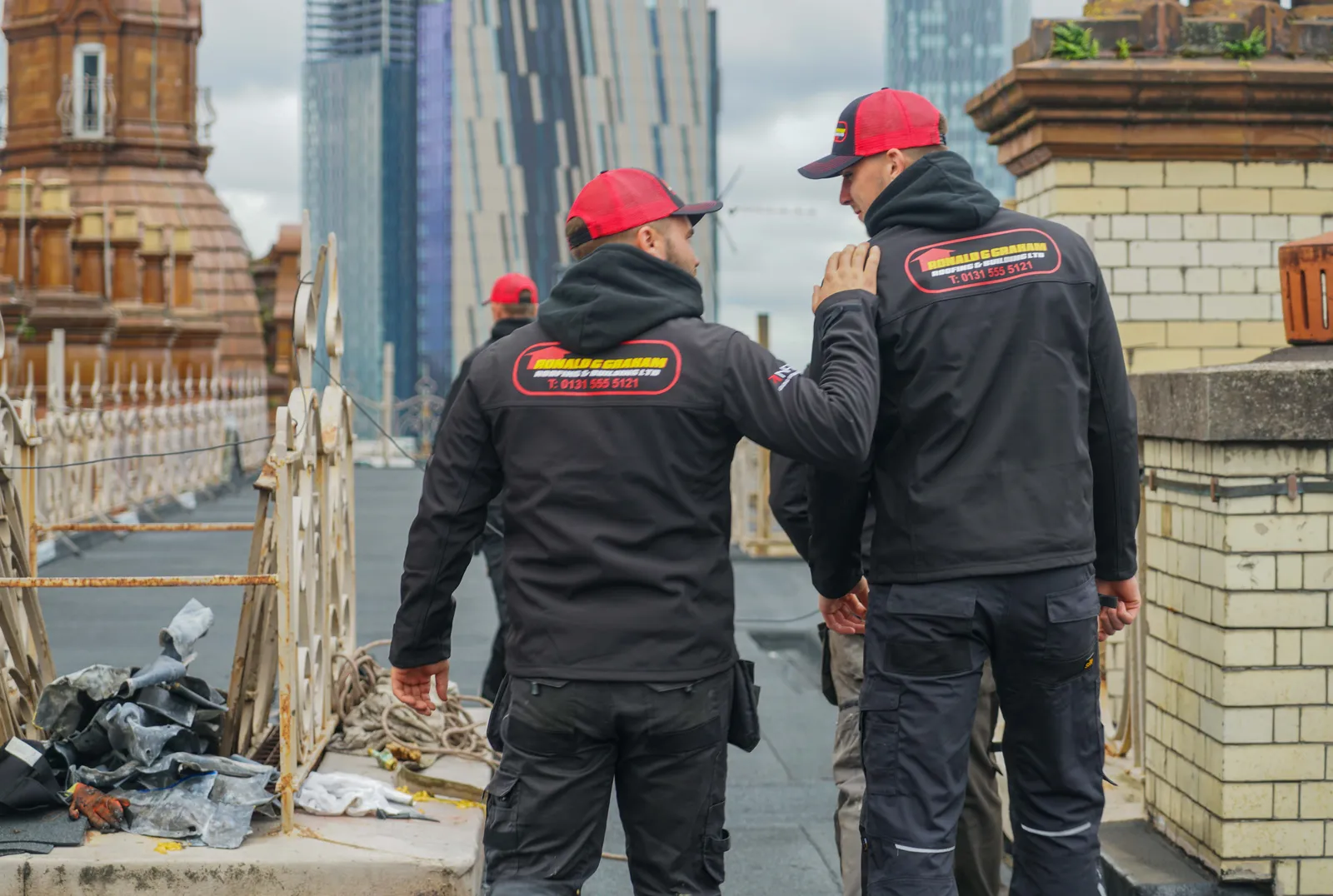 Re-roofing a live Manchester landmark — flat roofing the Midland Hotel. 8