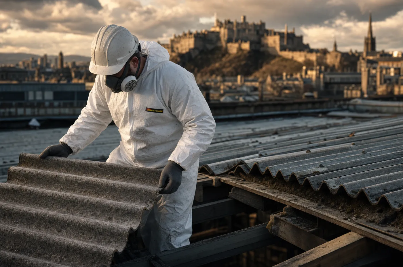Asbestos roof removal and replacement